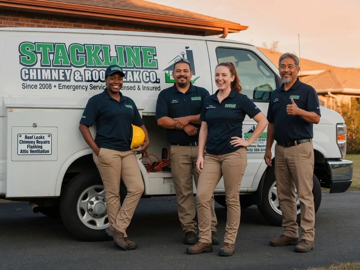Chimney flashing repair company in Brashear, TX